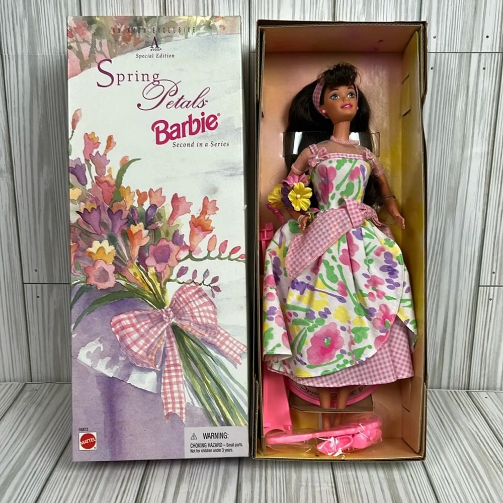 Barbie Doll Spring‎ Petals Avon Exclusive 1996 Mattel #16872 New in Box